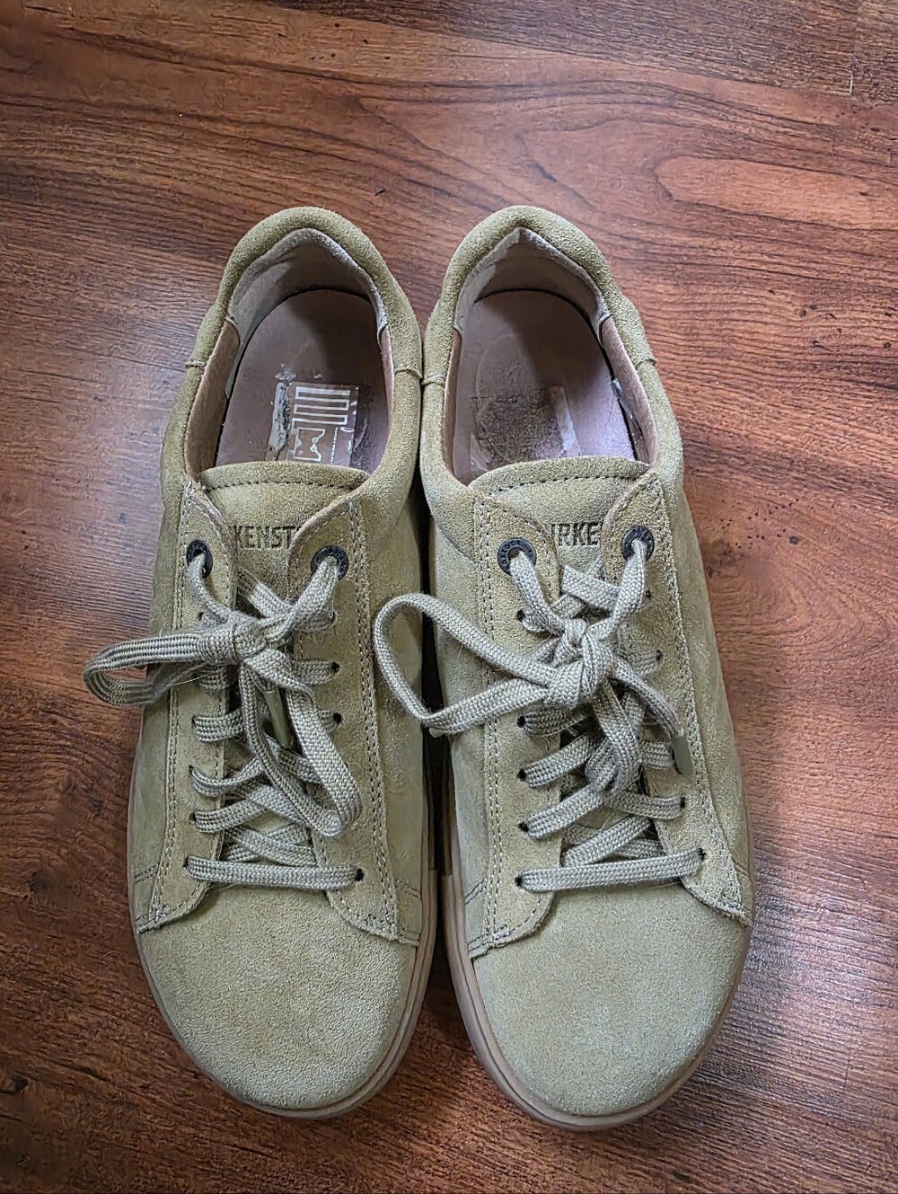 Birkenstock Bend Faded Khaki Suede Sneakers